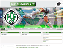 Tablet Screenshot of fc07furtwangen.de